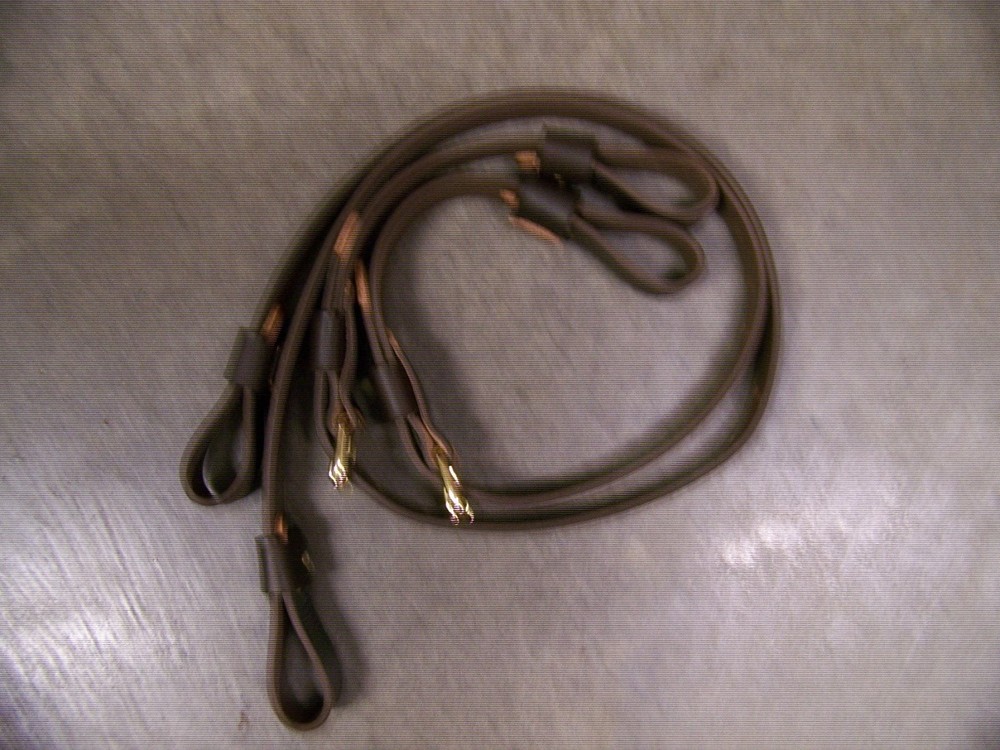 Leather Luggage Straps for Luggage Rack ~2 set~Dark Brown~Solid Brass Hardware