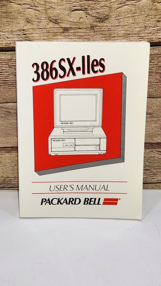 Packard Bell 386SX-11es User's Manual Paperback Book