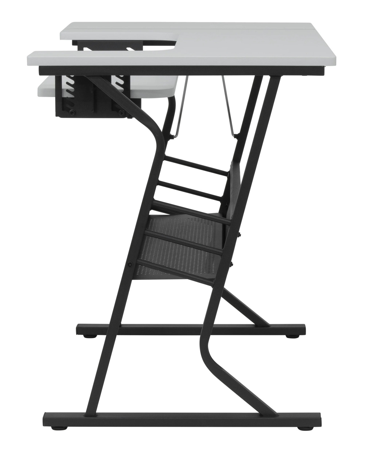 Eclipse Sewing and Craft Table in Black / White