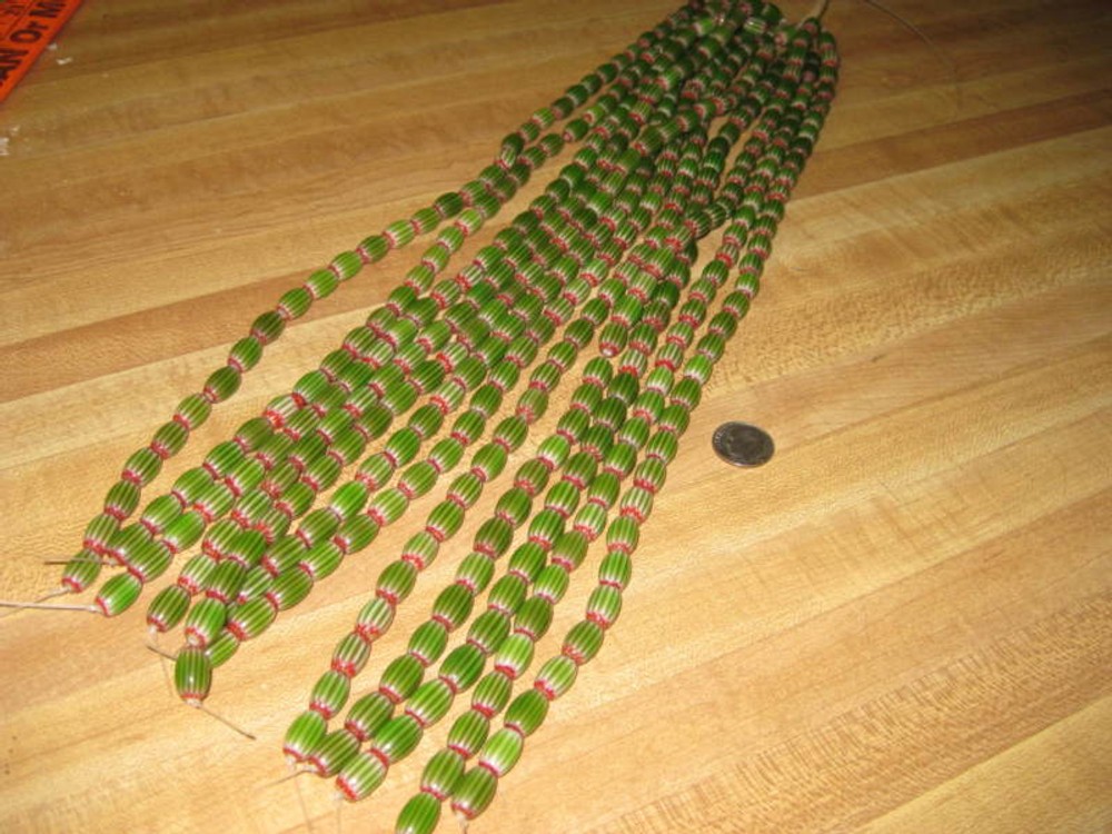 Chevron Trade Beads/Necklace/Crafts/6 layer