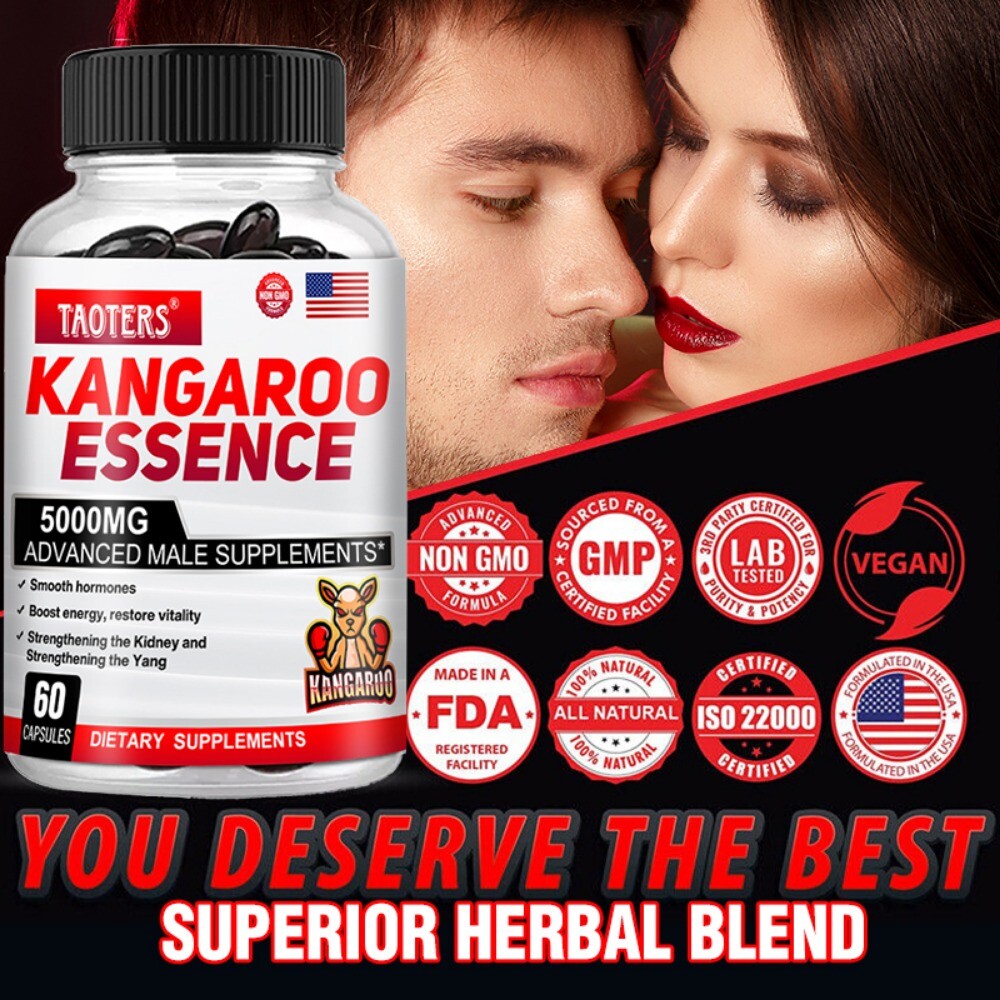 Testosteron Booster Kangaroo Meat, Maca 5000mg 60 Caps HIGHEST POTENCY