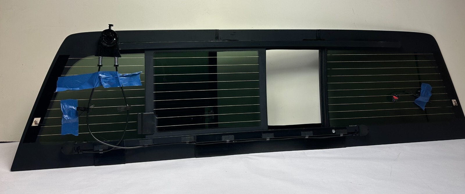 Fit 2014-2018 GMC Sierra 1500 Rear Glass Power Slider Heated w/ Regulator+2Glues