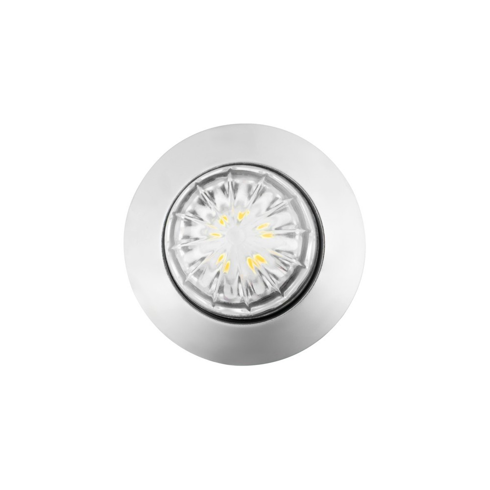 10 x White LED Dual Function Mini Crystal Clearance Watermelon Light -Clear Lens