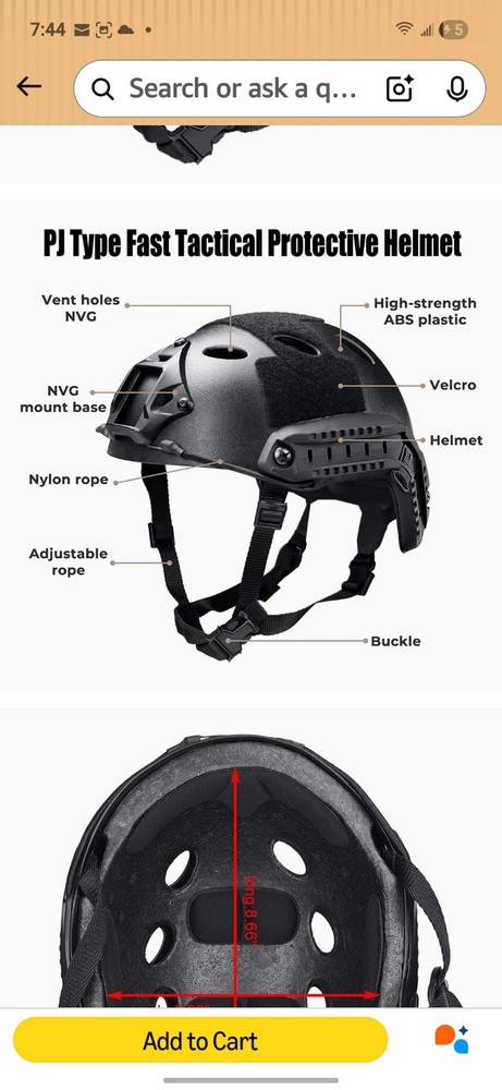 Bump Army Tactical Helmet