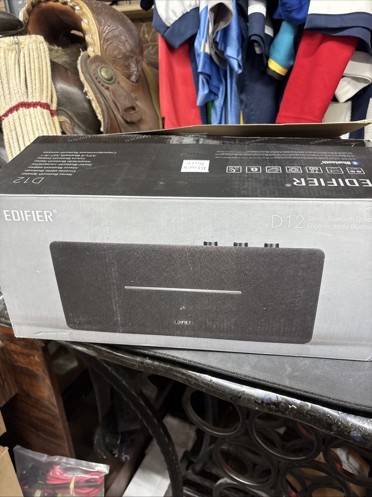 Edifier D12 Tabletop Integrated Stereo Wireless Speaker Bluetooth RCA AUX Inputs