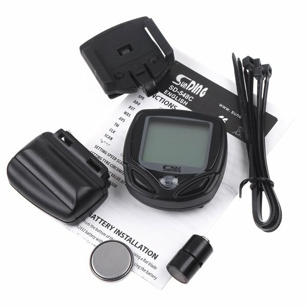 USA NEW Wireless LCD Bike Bicycle Computer Odometer Speedometer Black