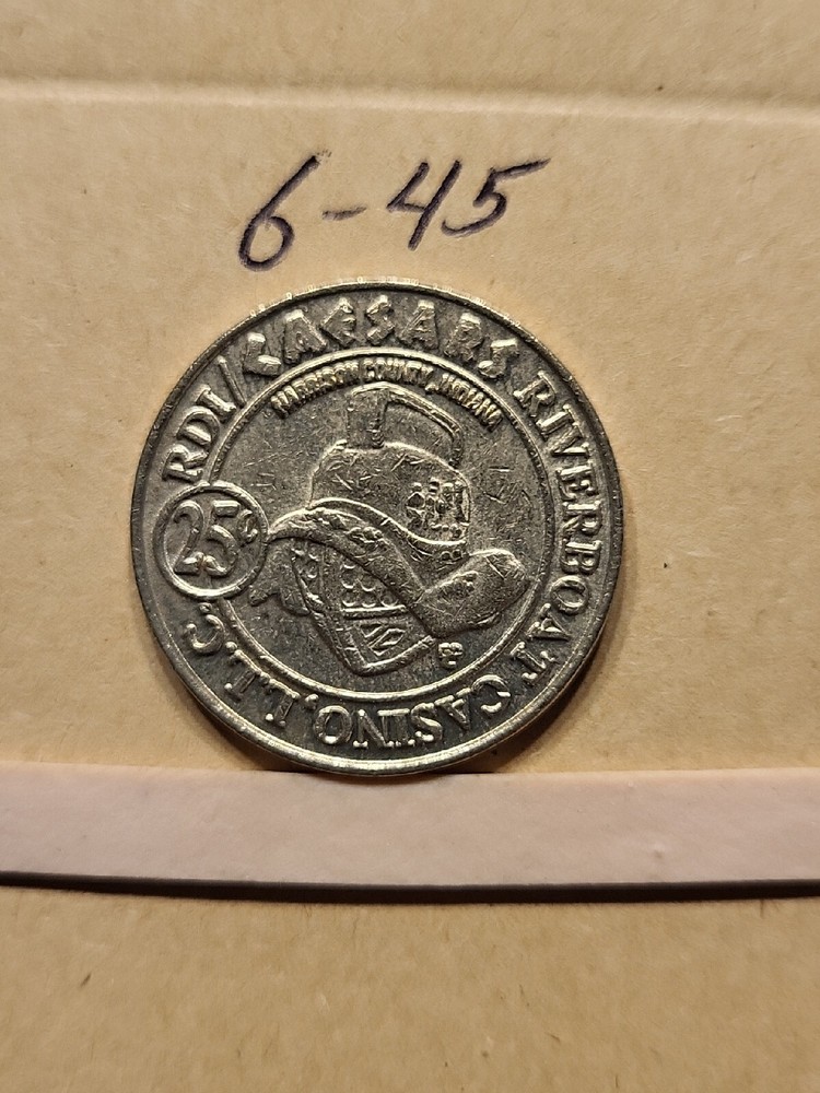25 Cent Caesars Riverboat Casinos Token 25mm