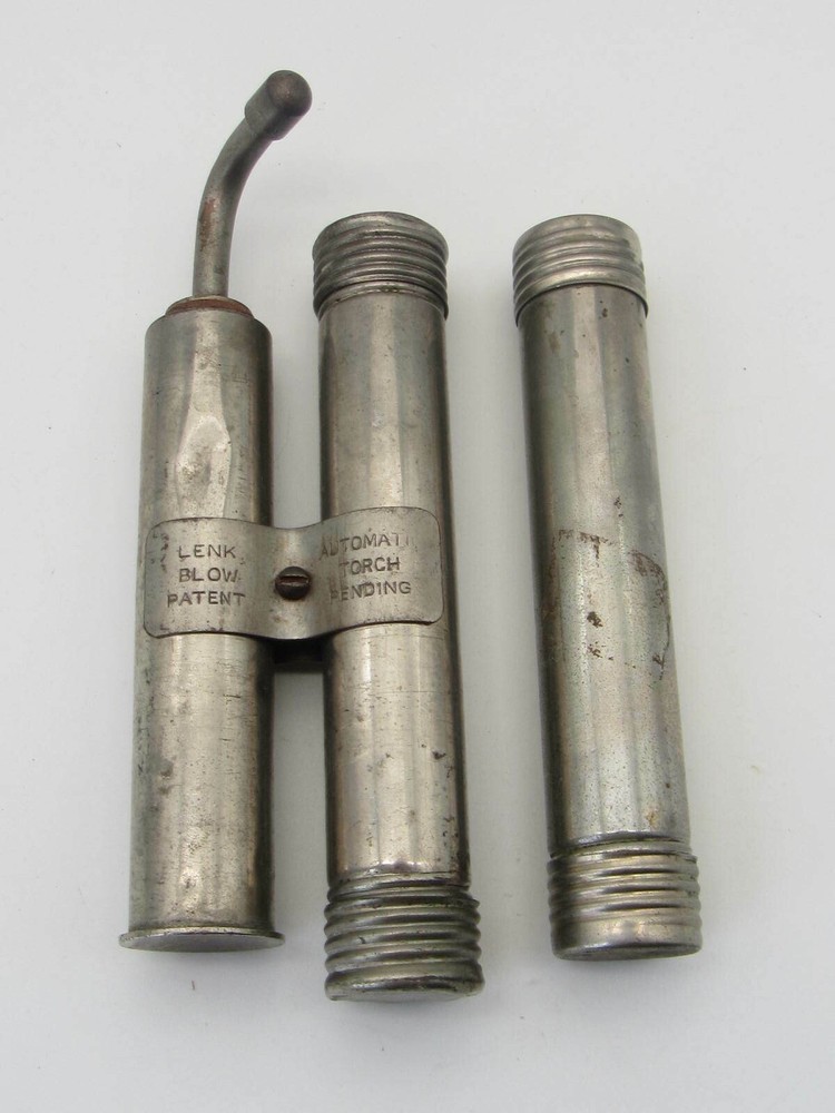 Vintage LENX Automatic Blow Torch with 2 Tanks