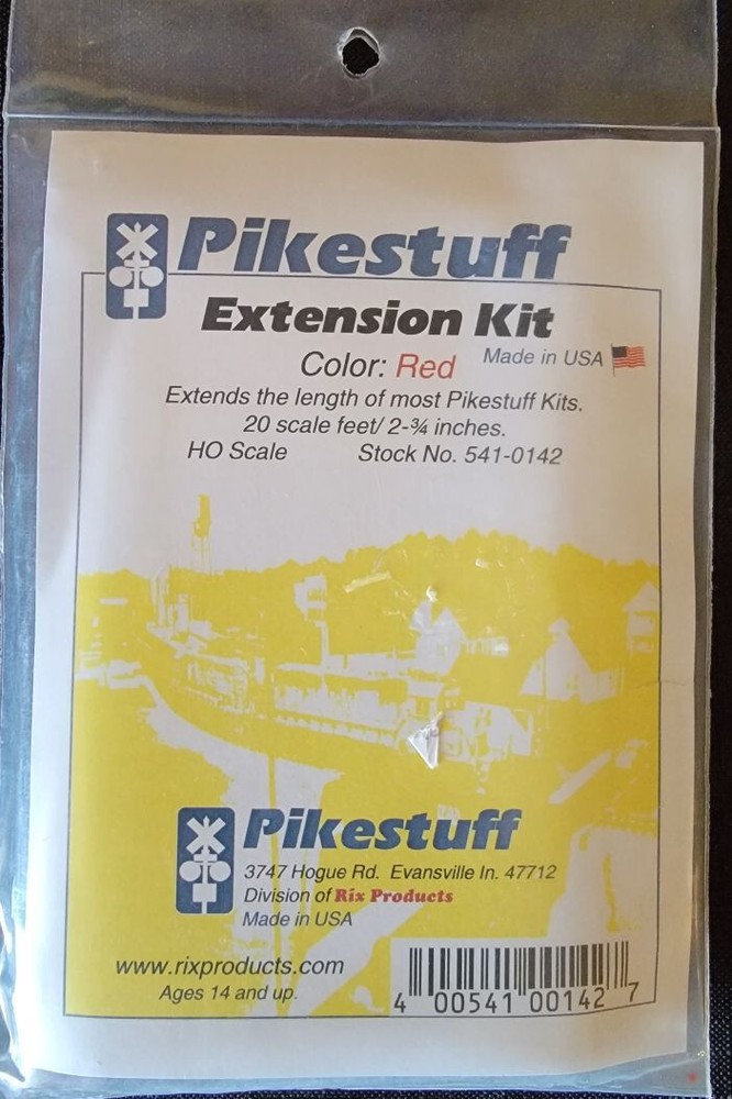 HO Scale  PIKESTUFF  #541-0142  Extension kit  RED