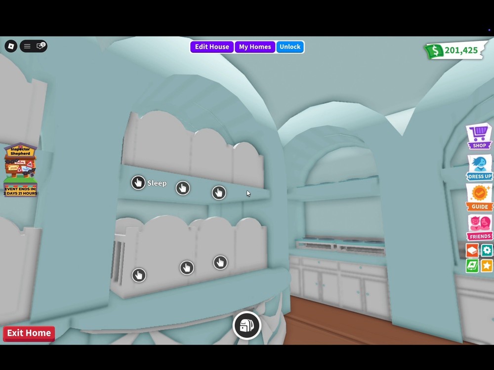 adopt me blue tiny grinding home 🐬🩵