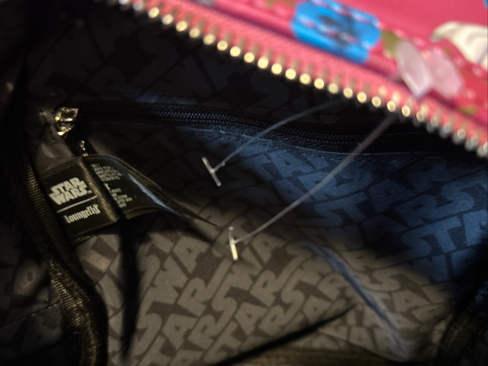 Loungefly Disney Star Wars Pink Floral AOP Rey Mini Backpack NWT