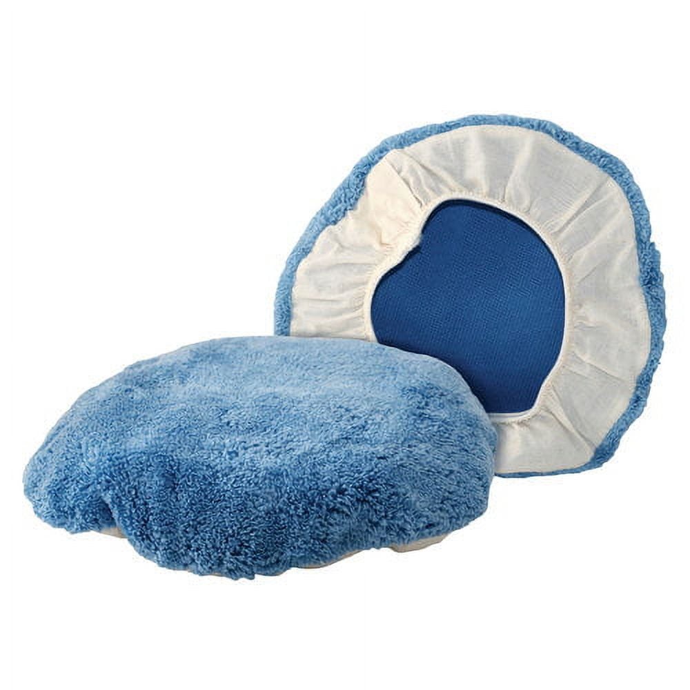 Auto Spa 5"-6" Microfiber Bonnet, Microfiber Material,2PK, Blue