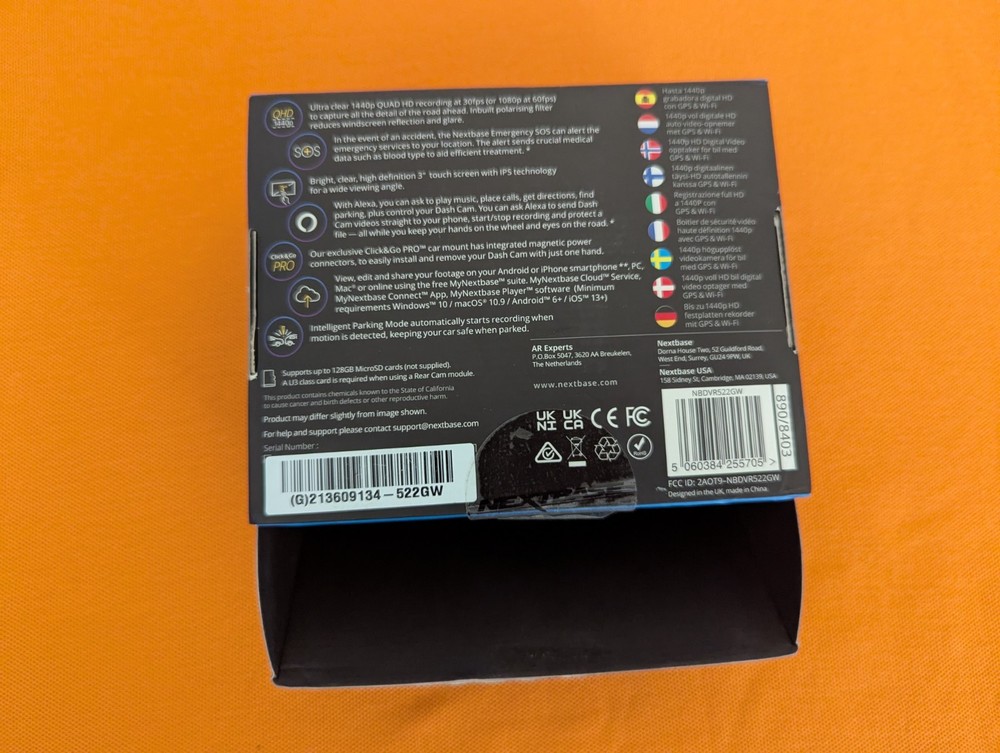 Nextbase 522GW Front Dash Cam