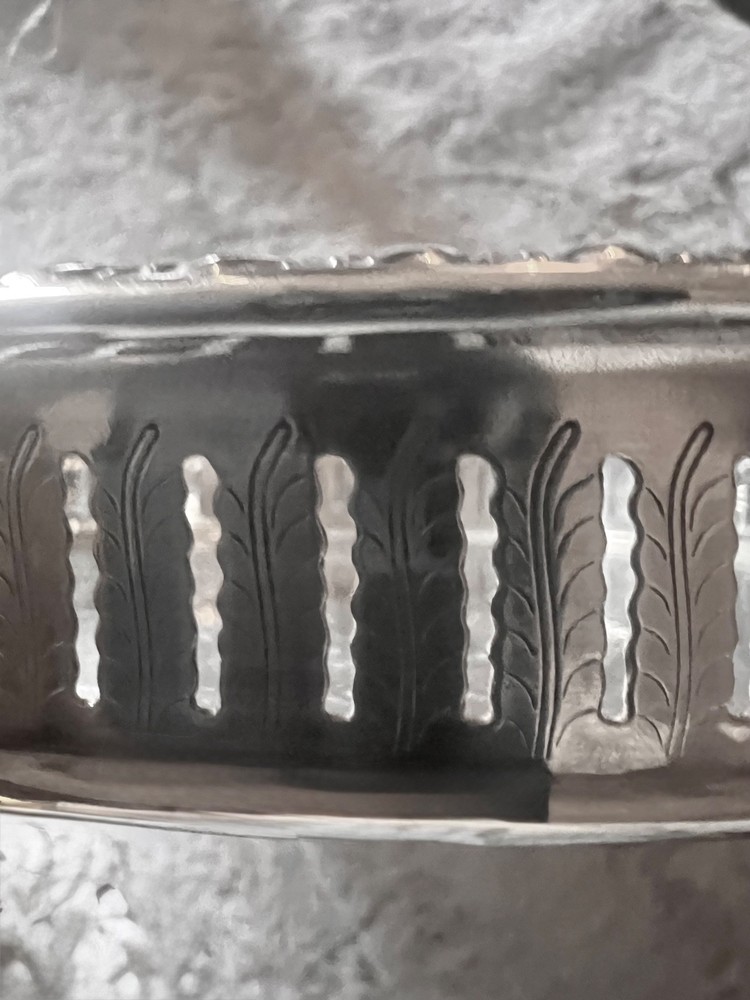 Vintage Sheridan Silver Plate Round Serving Tray