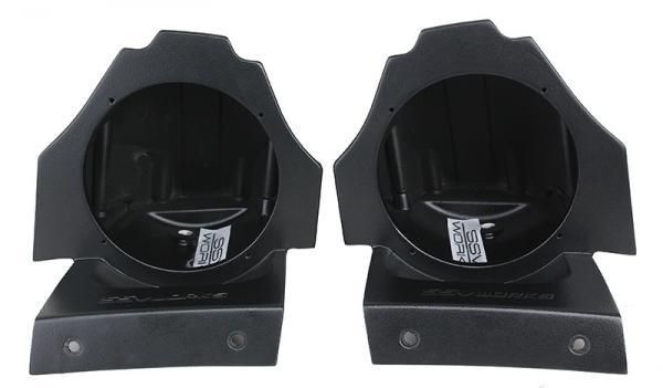 SSV Works Behind Seat 6.5" Unloaded Speaker Pods For Polaris Slingshot 2015-21