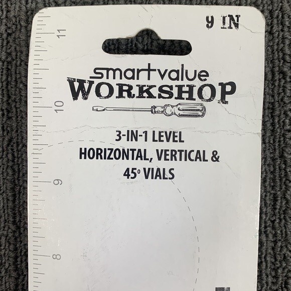 3 in 1 Level 9 Inch Horizontal Vertical 45 Degree Vials Smartvalue Workshop New