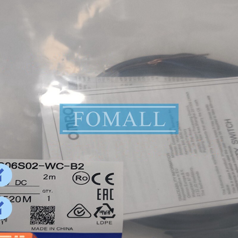 For E2E-C06S02-WC-B2 2m OMRON 1Pcs New proximity switch sensor