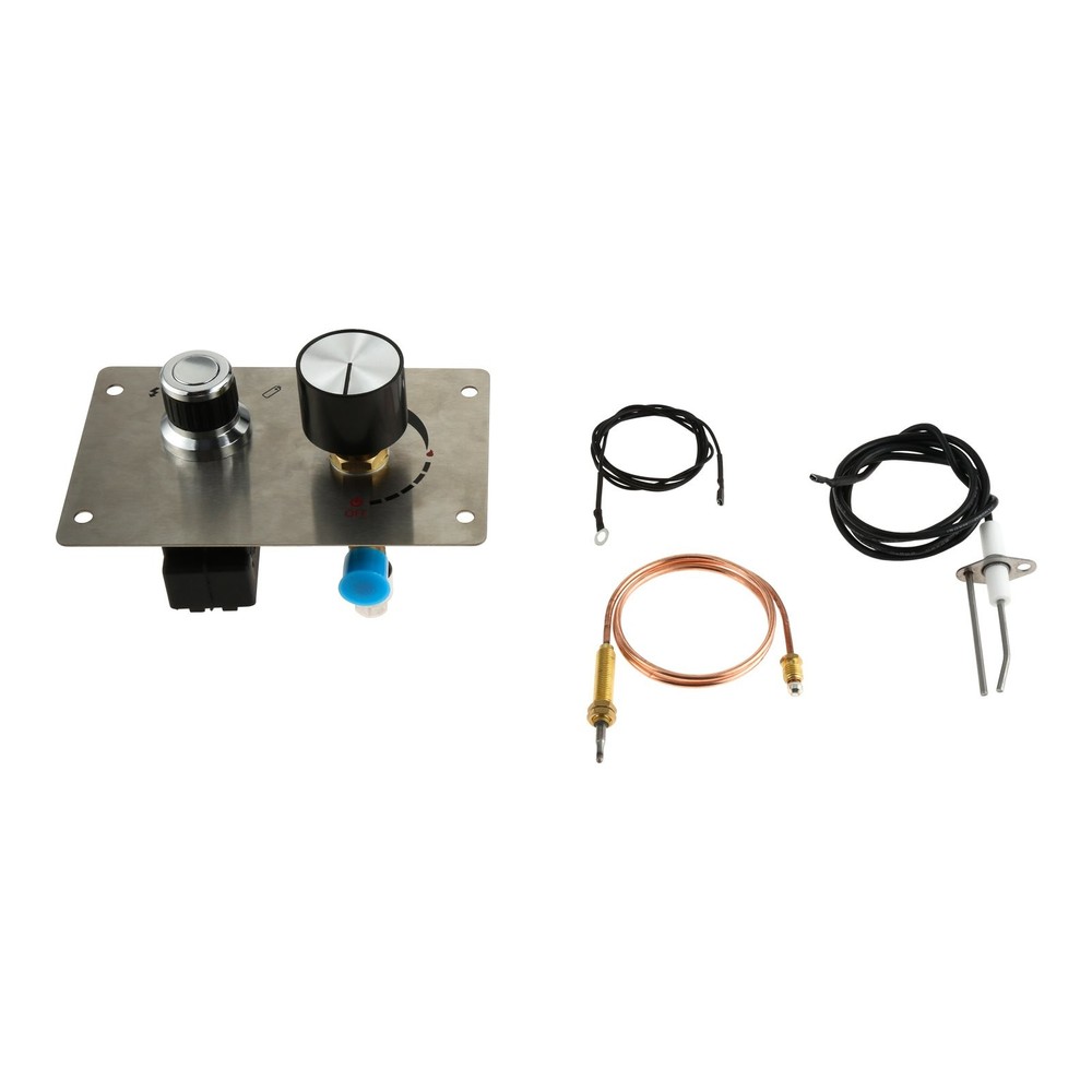 Grill Push Button Spark Igniter Propane Gas Firepit Valve Gas Fire Pit Flame Kit
