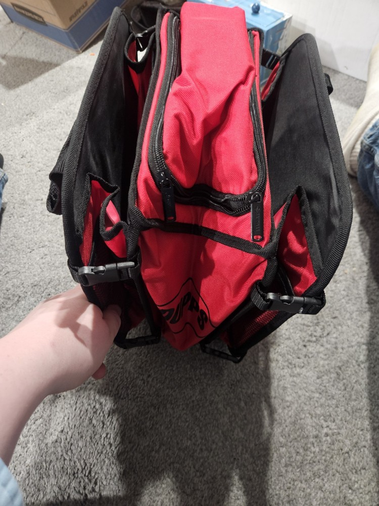 Dupps Red Gym Bag Medium With Many Compartments