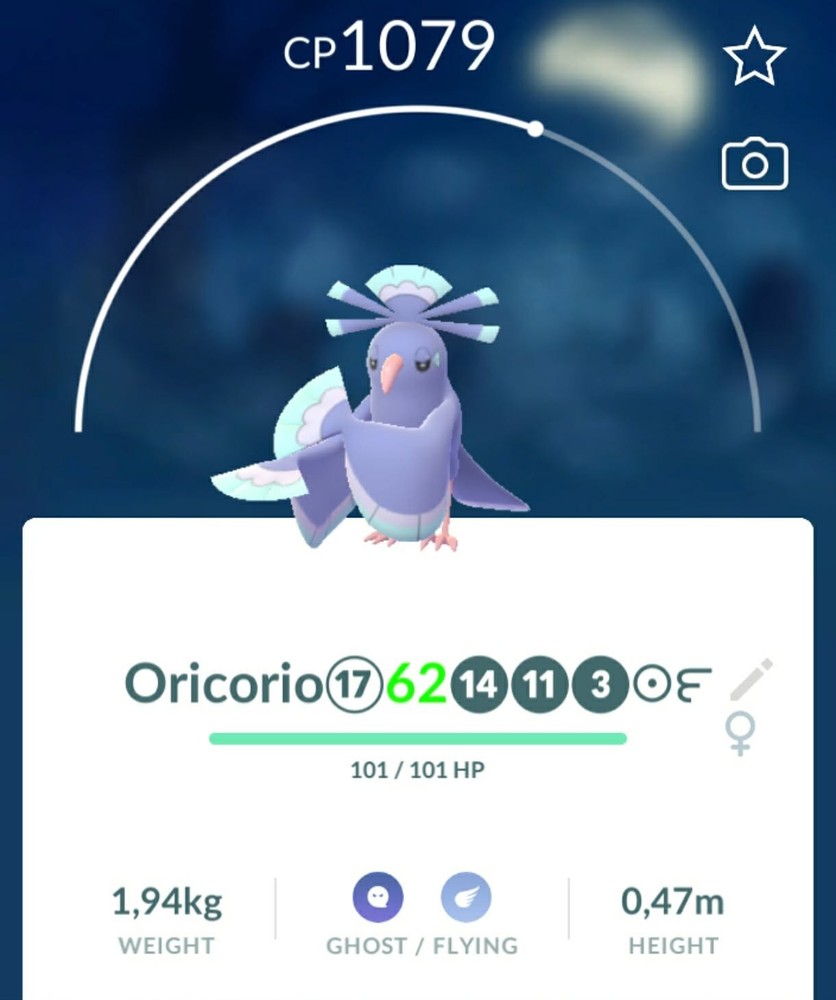 ✨Oricorio ALL FORMS AVALIABLE ✨pokemon go✨