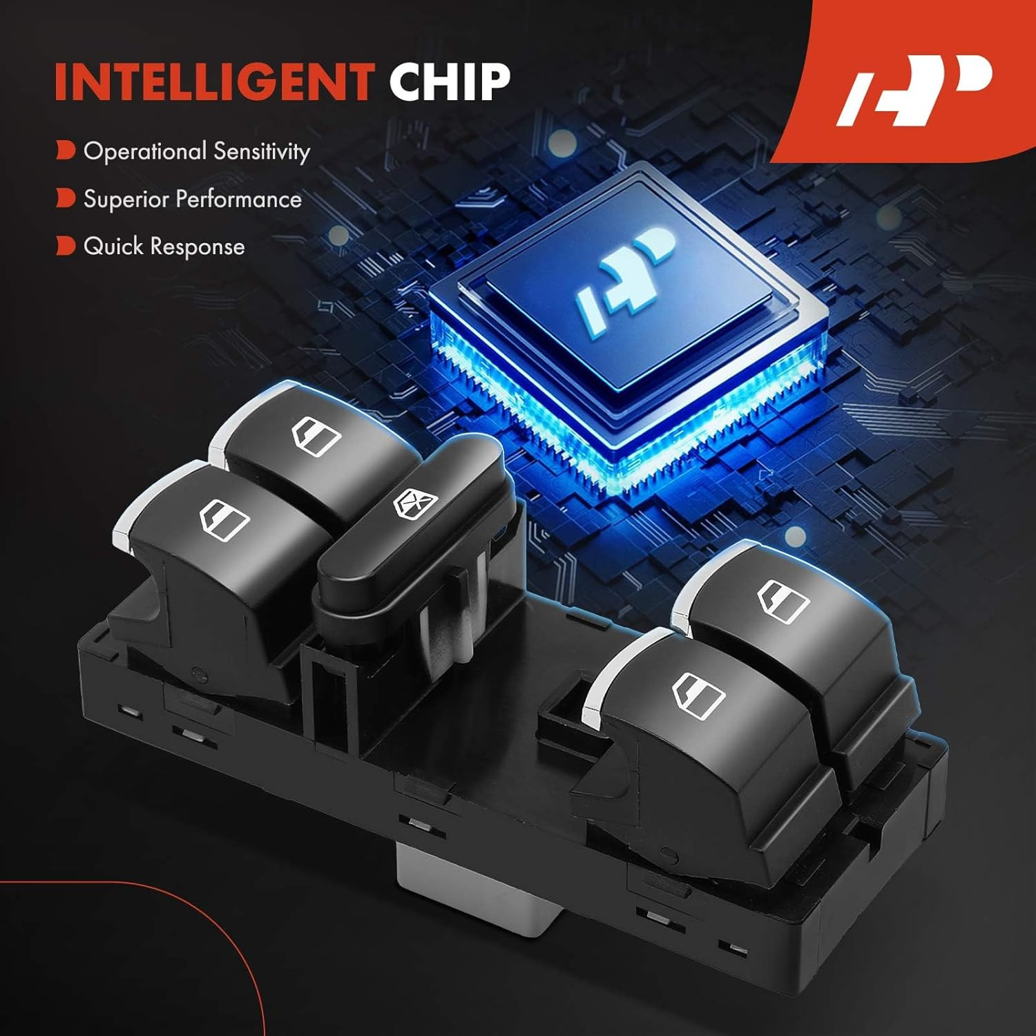 Master Power Window Switch Compatible with Volkswagen Jetta 2011-2016, Golf 2010