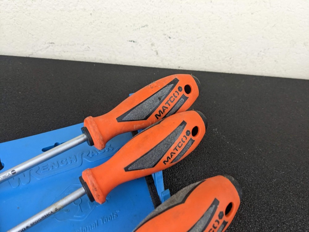 #bi480 Matco Tools 5 Piece Premium Orange Screwdriver Set