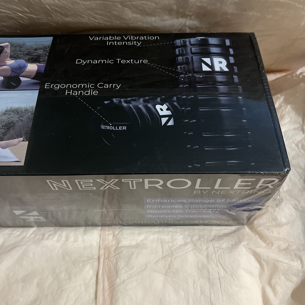 Nextrino NextRoller 3-Speed Variable Vibration Intensity Massage Foam Roller NIB