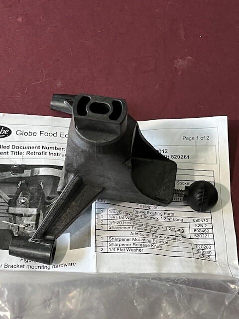 SHARPENER BRACKET with KNOB for Globe 520261