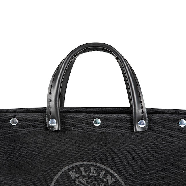 Klein Tools Deluxe Tool Bag, Black Canvas, 13 Pockets,