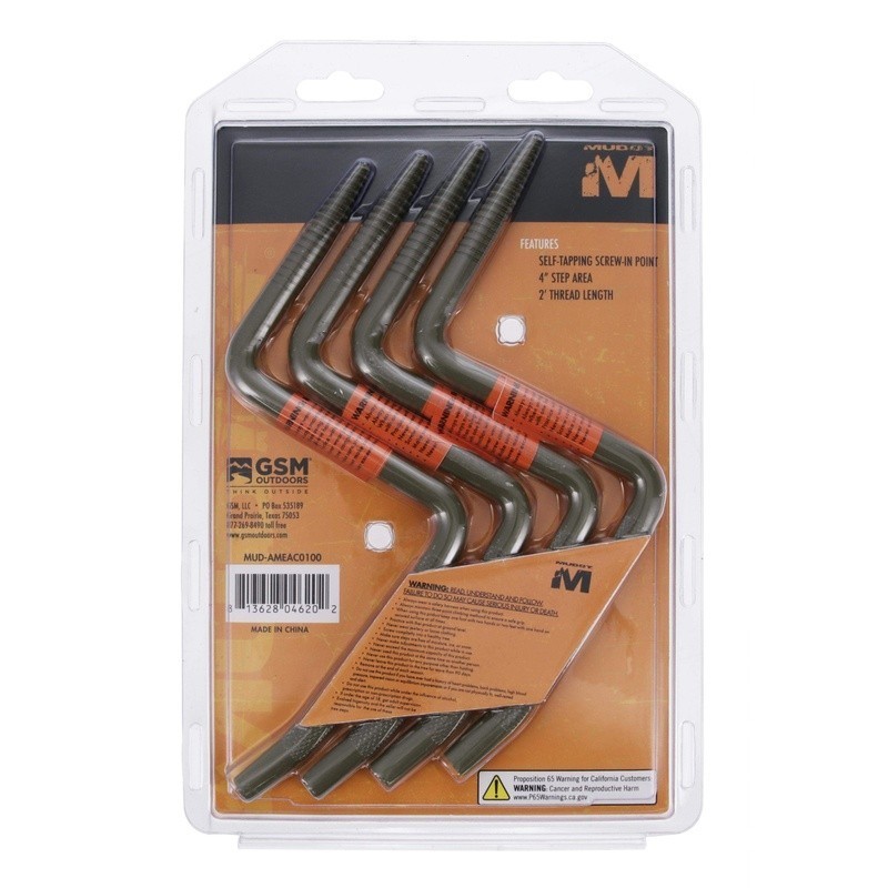 Tree Steps 8 Pack Self Tapping 4 Inch Step 750 lbs Load Capacity Easy Install US