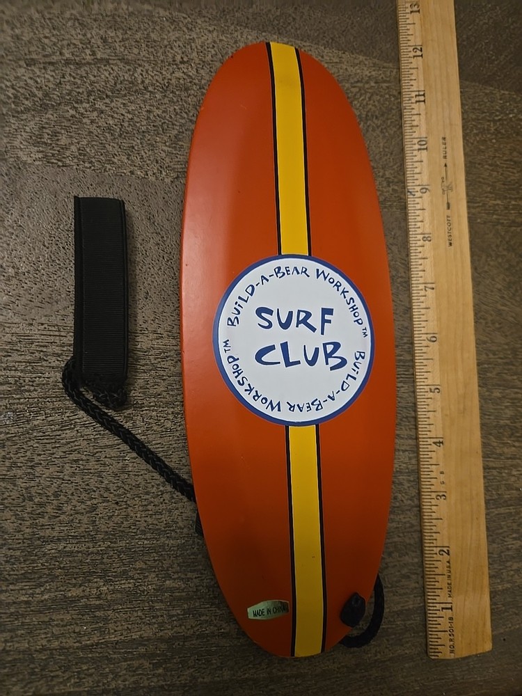 Build A Bear Surf Board Accessory for BAB Red See All Pics & Description