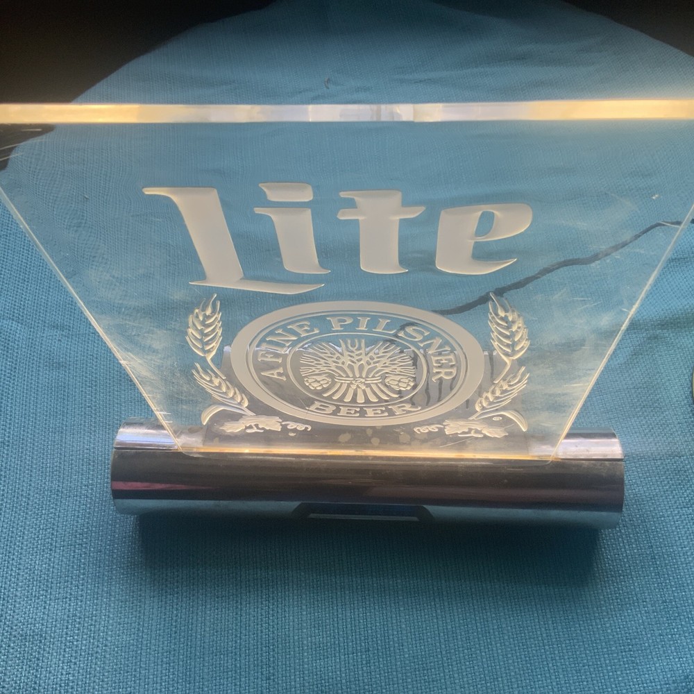 Lite A fine Pilsner beer clock lightes sign Vintage