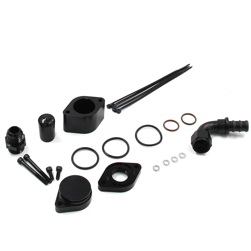 For FORD 2011-20 6.7L Powerstroke Crankcase CCV PCV Engine Kit Replacement Black