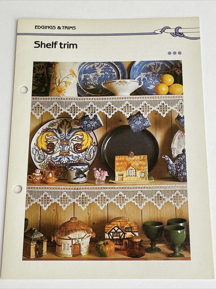 Marshall Cavendish Shelf Trim Home Decor  Crochet Pattern