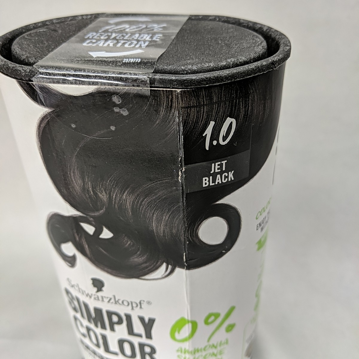 1 Schwarzkopf Simply Color 1.0 Jet Black Permanent Color Hair