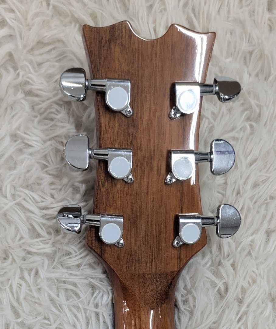 Dean EQAL GN Exotica Quilt Ash LEFTY Acoustic-Electric Guitar in Natural Finish