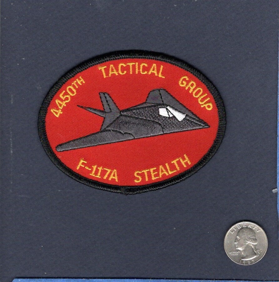 4450th TG Tactical Group F-117 NIGHTHAWK Lockheed Stealth Fighter Squadron Patch