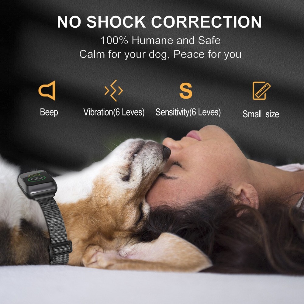 Non-Shock Vibration Bark Collar Exra Small Size Automatic Anti Barking Device