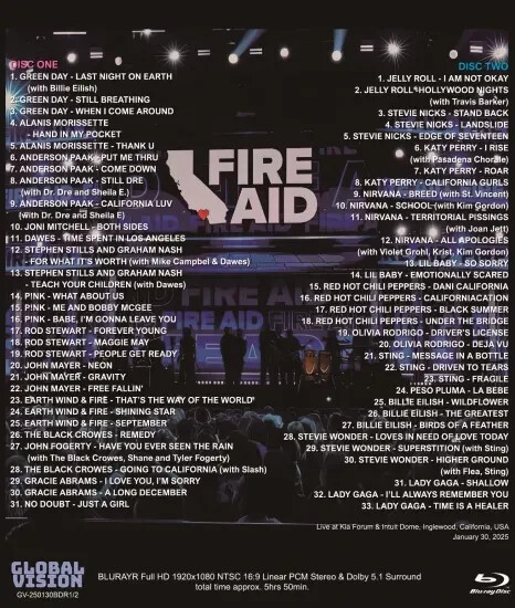 V.A. / FIRE AID BENEFIT CONCERT 2025 (2Blu-ray)