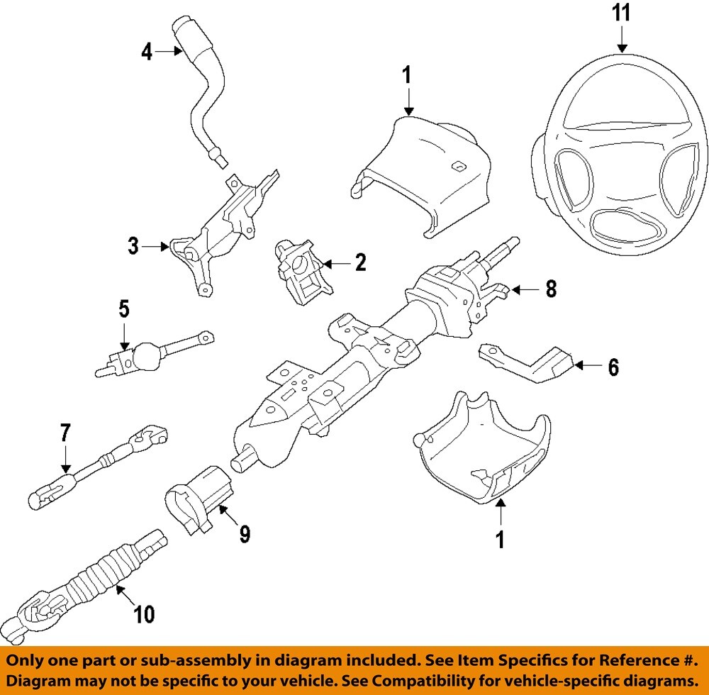 Used Steering Column fits: 2007 Chevrolet Avalanche 1500 Column Shift Grade A