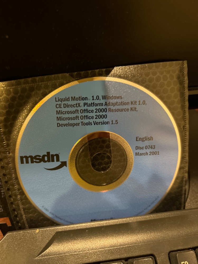 RARE NEW AUTHENTIC MSDN Microsoft Office, Liquid Motion,CE DirectX, Dev Tools1.5