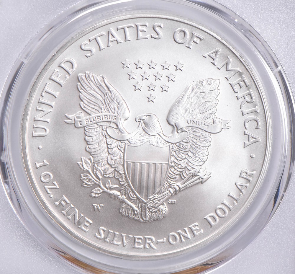 SP70 2006-W BURNISHED SILVER EAGLE PCGS Blue Label