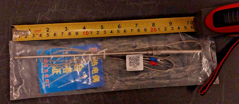 K-Type Thermocouple Temperature Sensor Probe For PID Controller - 8 inch -NEW!