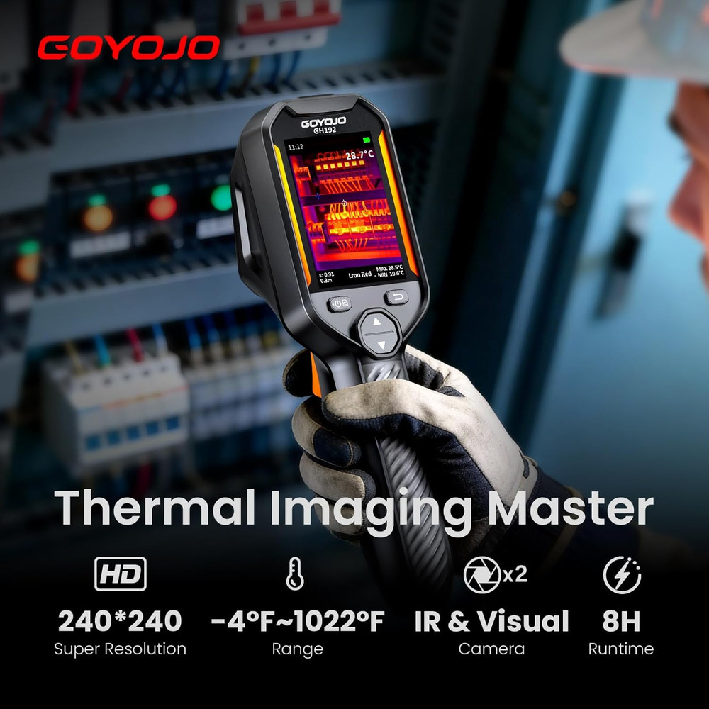 GH192 Thermal Imaging Camera 240X240 Super IR Resolution with 2MP Visual Camera