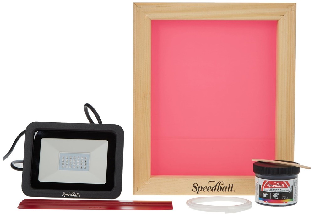 Speed Screens Screen Printing Kit, Includes Ink, Squeegee, Frame, UV Exposure...