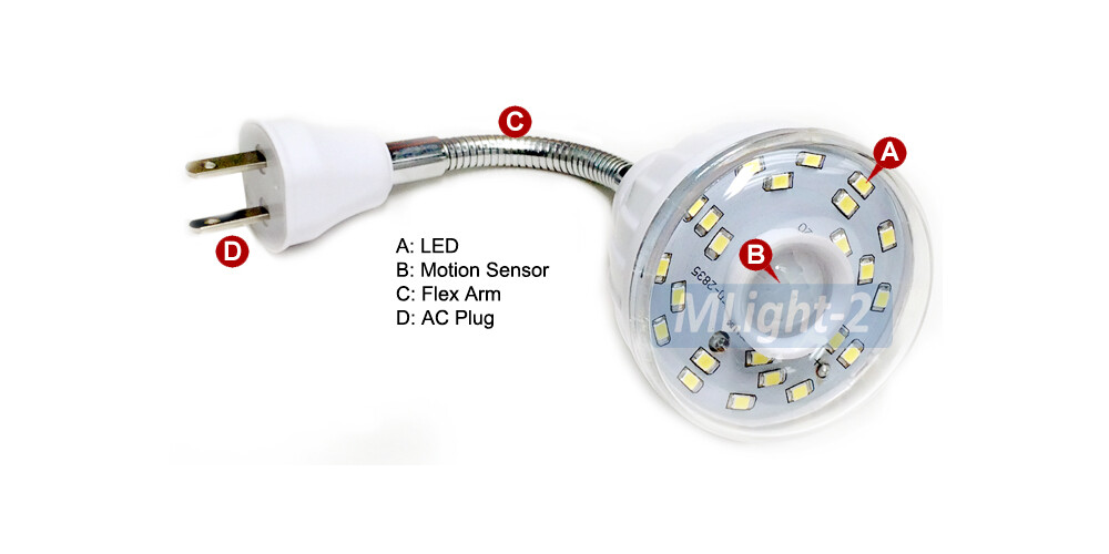 Smart LED Light With Motion Sensor + Photocell Sensor