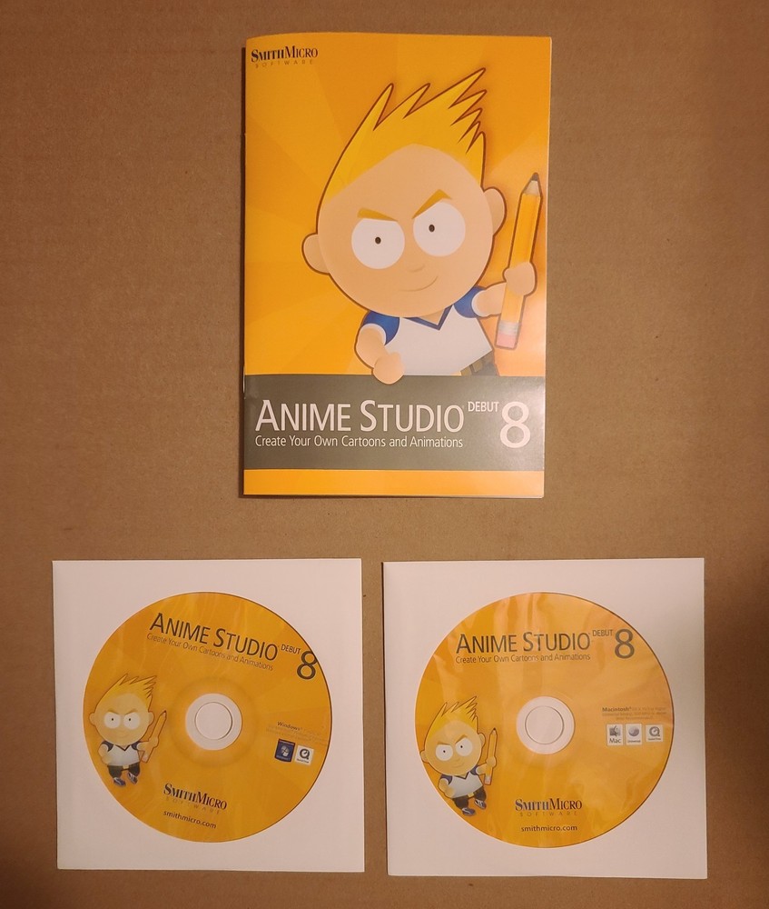 Smith Micro Anime Studio Debut 8, PC & Mac, Opened