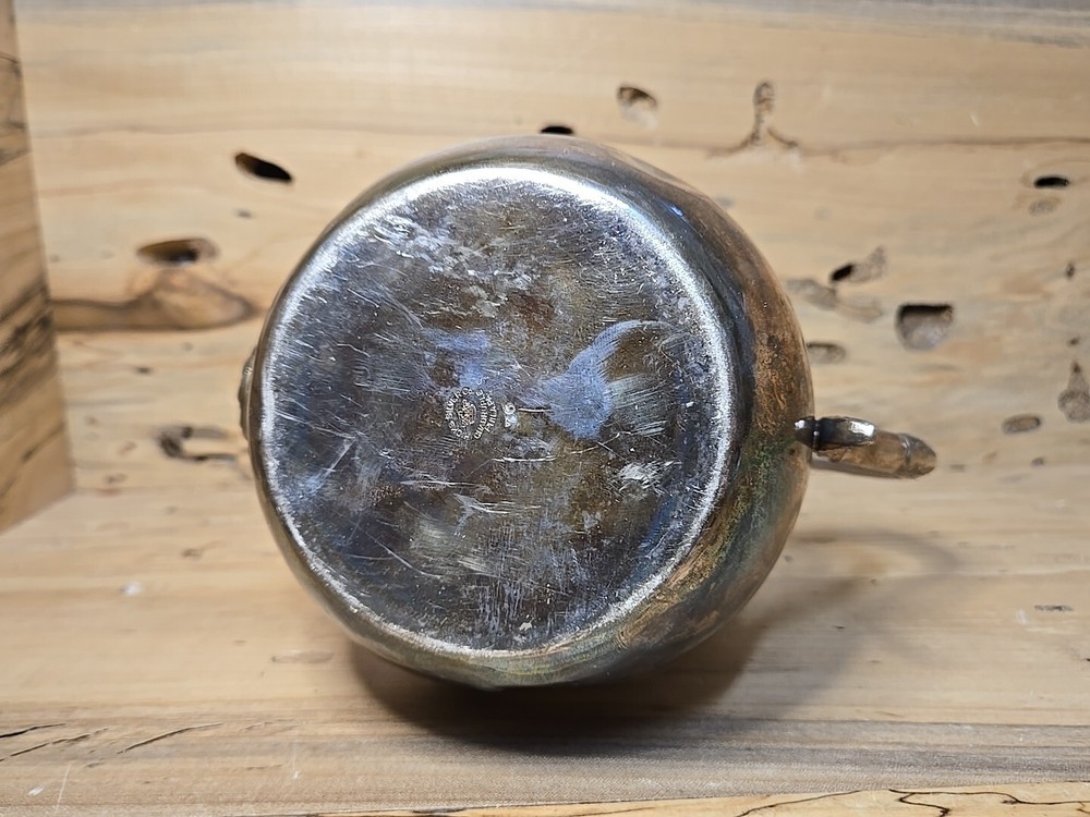 Hicks Silver Co. Quadruple Plate Tea/Coffee Pot W/ A Few Dents As Pictured K98