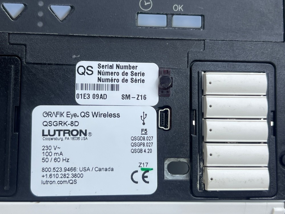 LUTRON QSGRK-8D GRAFIK EYE.QS WIRELESS