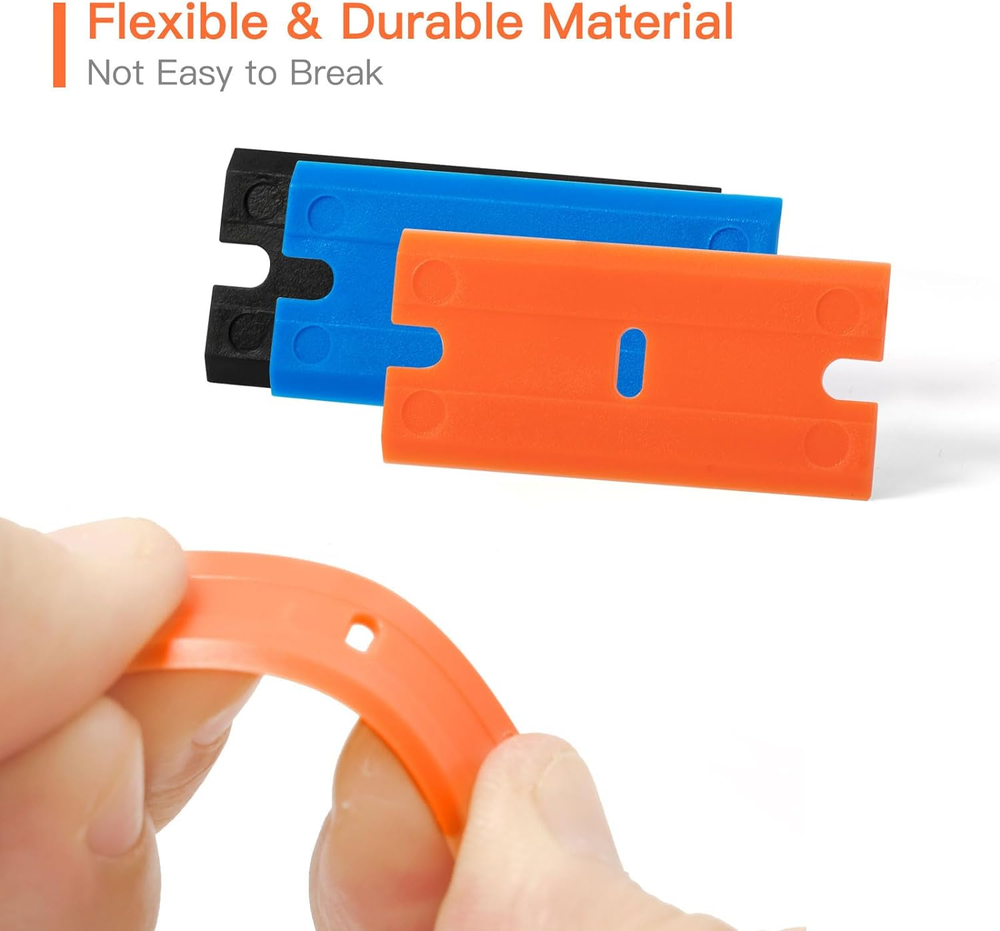 Plastic Blades, Double Edged Plastic Blade, 300 PCS Replacement Blades Fit for P